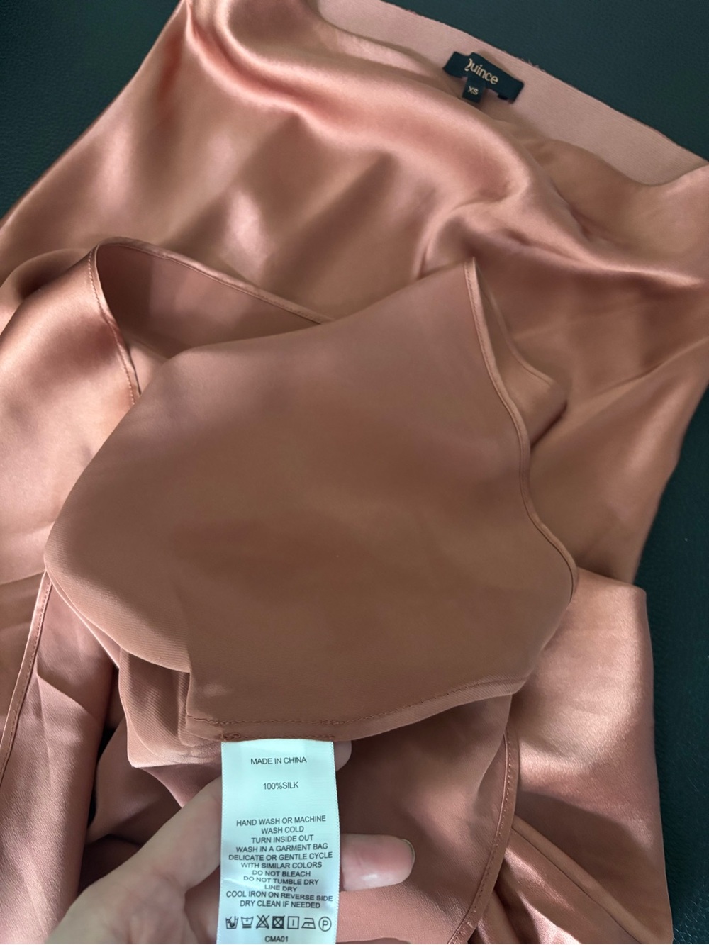 100% Washable Silk Maxi Slip Skirt - Picture 6 of 6